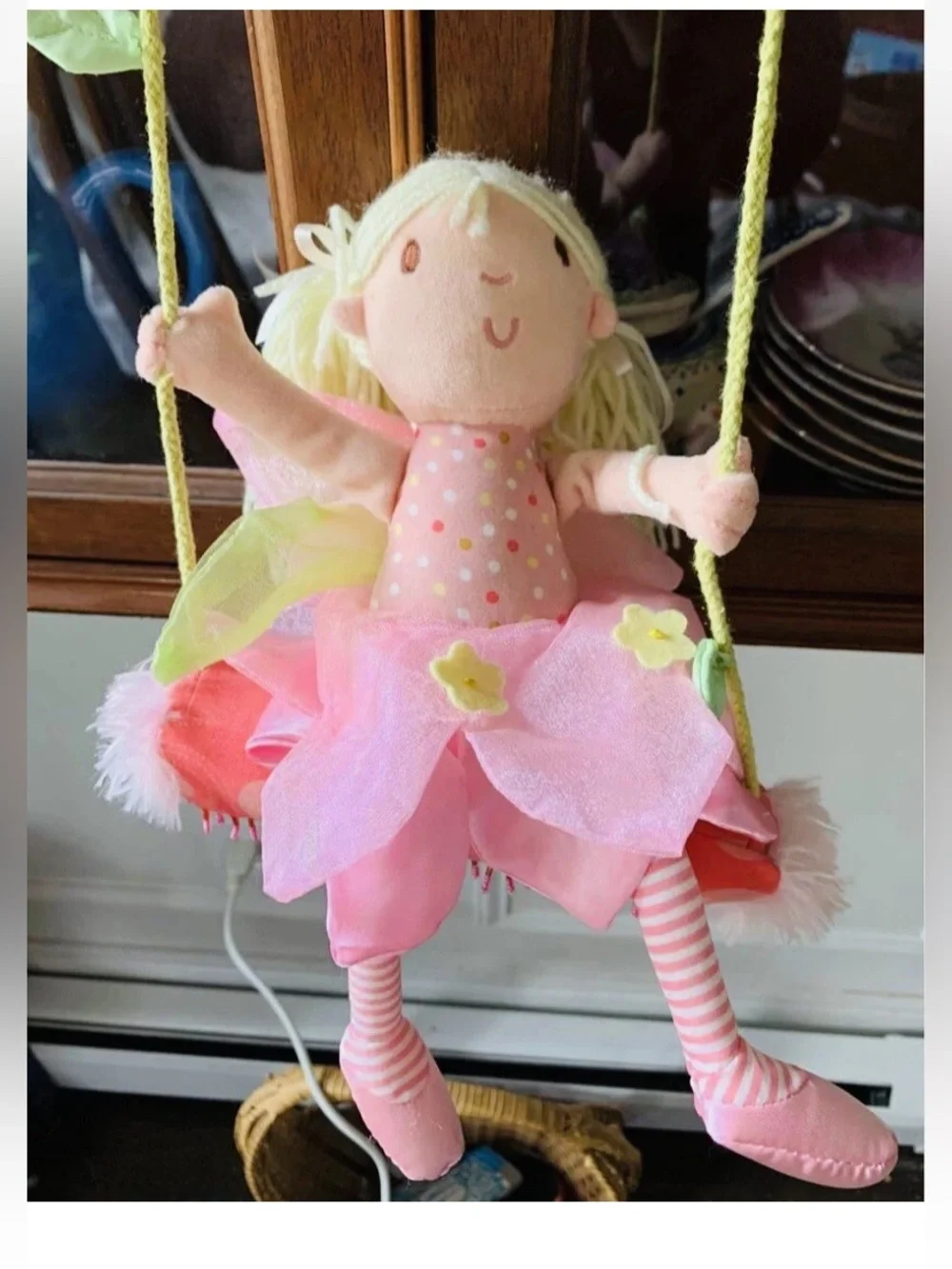GUND wall to wall fun fairy on a swing Fairycore Fantasy Fairytales